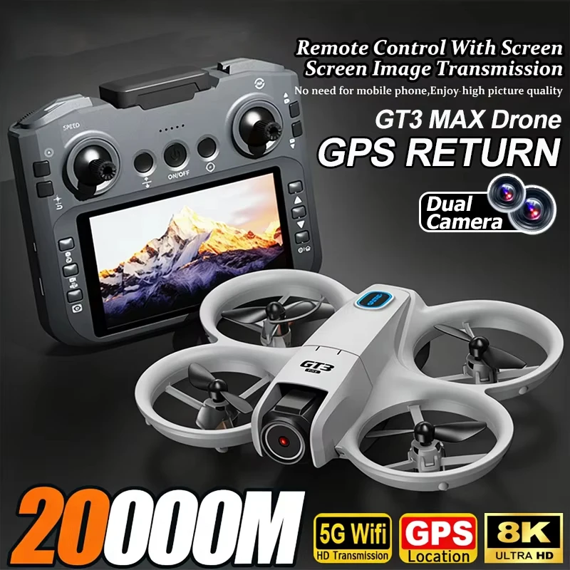 2026 NEW GT3 MAX GPS Drone 8K Aerial HD Photography Optical Flow Positioning Obstacle Avoidance Brushless Power 5G WIFI Drone
2026 NEW GT3 MAX GPS Drone 8K Aerial HD Photography Optical Flow Positioning Obstacle Avoidance Brushless Power 5G WIFI Drone
