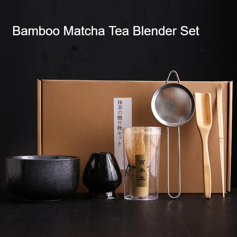 4/6/7PCS Japanese Matcha Blender Set with Bamboo Whisk Matcha Brush Teaspoon Kiln for Beverage Shop DIY Tea-Making Tools
4/6/7PCS Japanese Matcha Blender Set with Bamboo Whisk Matcha Brush Teaspoon Kiln for Beverage Shop DIY Tea-Making Tools