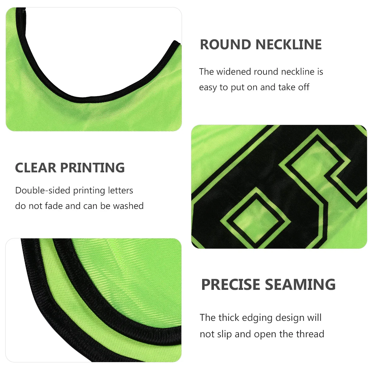 Комплект из 6 детских тренировочных жилетов: быстросохнущие, из полиэстера, с открытыми боками, для занятий спортом, удобные для юных спортсменов
Комплект из 6 детских тренировочных жилетов: быстросохнущие, из полиэстера, с открытыми боками, для занятий спортом, удобные для юных спортсменов