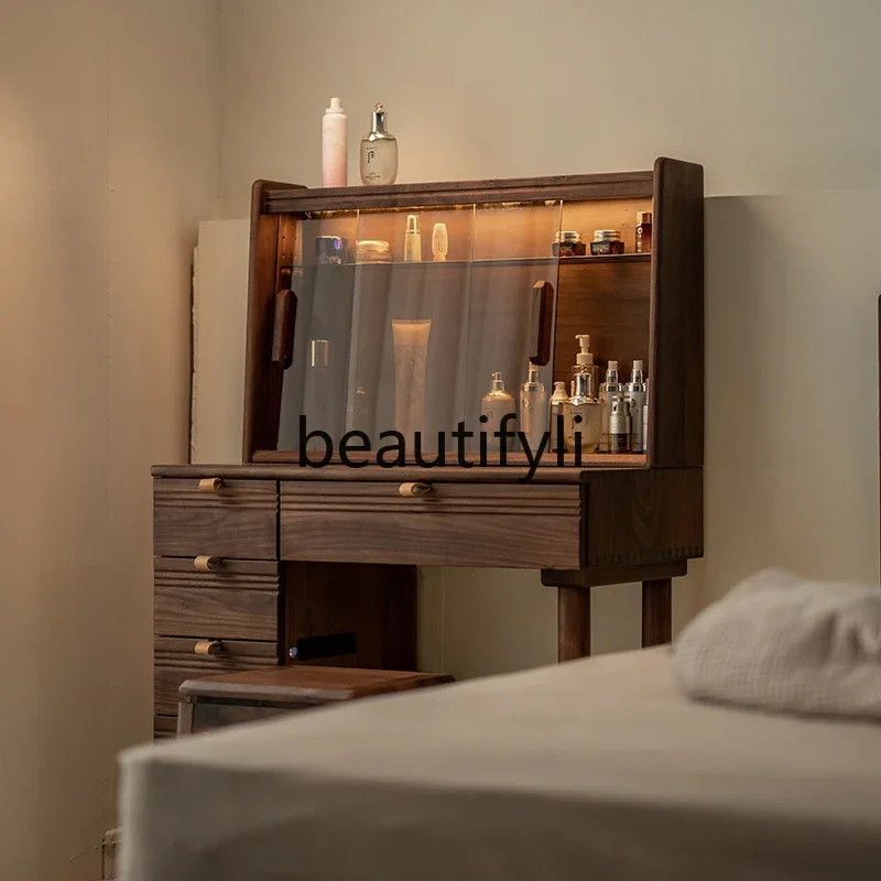 v North American black walnut dresser solid wood makeup table Nordic storage jewelry cabinet
v North American black walnut dresser solid wood makeup table Nordic storage jewelry cabinet