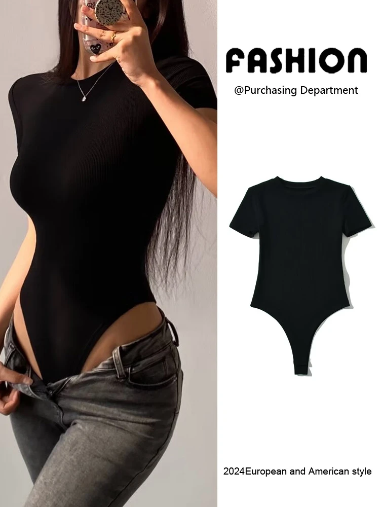 Лето 2024, женский новый однотонный универсальный сексуальный базовый круглый цельный костюм Ne ort Sve с высокой талией и брюками High Ela...
Лето 2024, женский новый однотонный универсальный сексуальный базовый круглый цельный костюм Ne ort Sve с высокой талией и брюками High Ela...