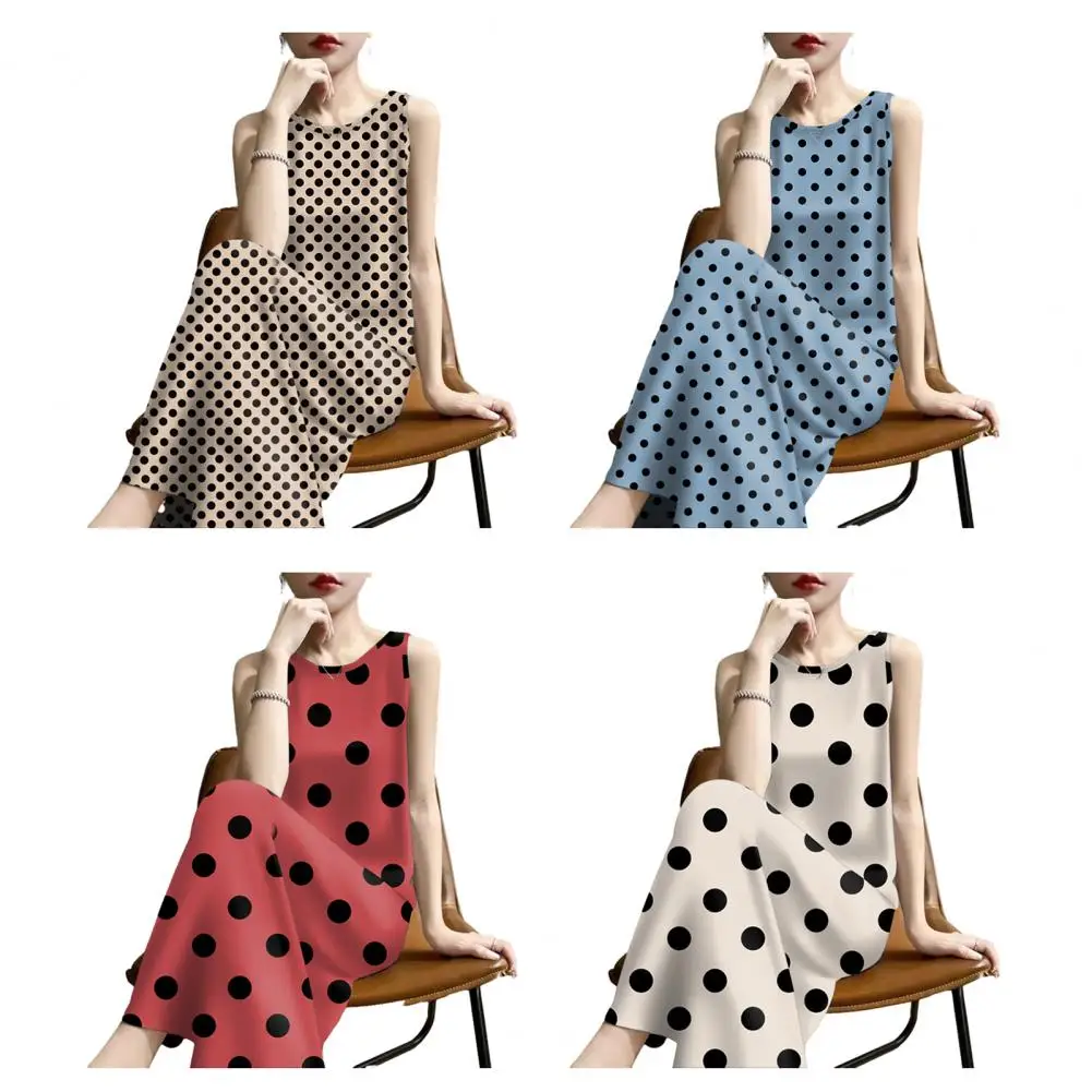 2026 Summer Women Dress Elegant High Waist Polka Dot Strap Vacation Long Dress Korean Fashion Beach Vestidos Midi Dress
2026 Summer Women Dress Elegant High Waist Polka Dot Strap Vacation Long Dress Korean Fashion Beach Vestidos Midi Dress