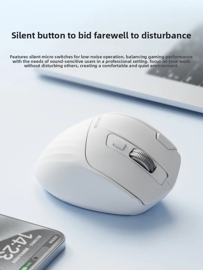 Eweadn C2 Wireless Dual-Mode Mouse 500mAh Silky Touch Ergonomic 5-Level DPI Adjustable Silent Mouse Soft sound Office Tablet
Eweadn C2 Wireless Dual-Mode Mouse 500mAh Silky Touch Ergonomic 5-Level DPI Adjustable Silent Mouse Soft sound Office Tablet