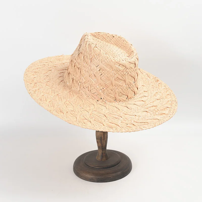 USPOP Raffia Sun Hat Women Solid Color Beach Cap New Hand-Woven Pattern Hat for Holiday Casual Sun Protection Hat
USPOP Raffia Sun Hat Women Solid Color Beach Cap New Hand-Woven Pattern Hat for Holiday Casual Sun Protection Hat