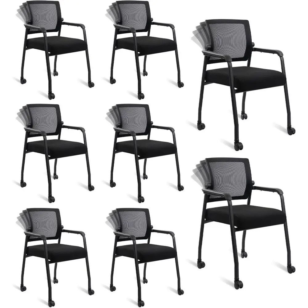 Waiting Room Chairs with Wheels, Adjustable Mesh Backrest, Desk Chair with Ergonomic Lumbar Support and Thickened Seats Cushion,
Waiting Room Chairs with Wheels, Adjustable Mesh Backrest, Desk Chair with Ergonomic Lumbar Support and Thickened Seats Cushion,