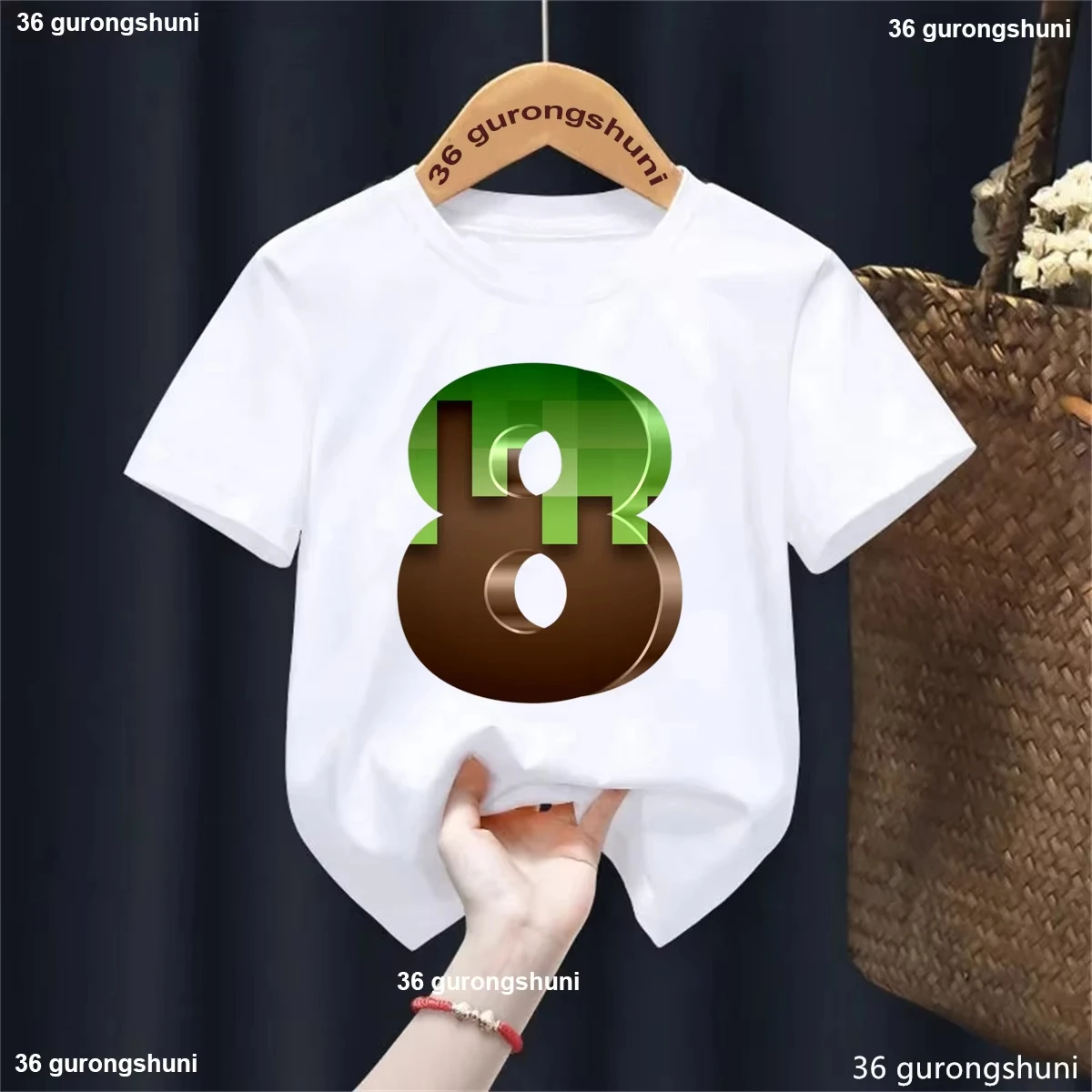 Baby Kids Cartoon Print Happy Birthday Mc Game Number 2-9th Print T Shirt Children T-shirts Boy&Girl Gift Tshirt Present
Baby Kids Cartoon Print Happy Birthday Mc Game Number 2-9th Print T Shirt Children T-shirts Boy&Girl Gift Tshirt Present