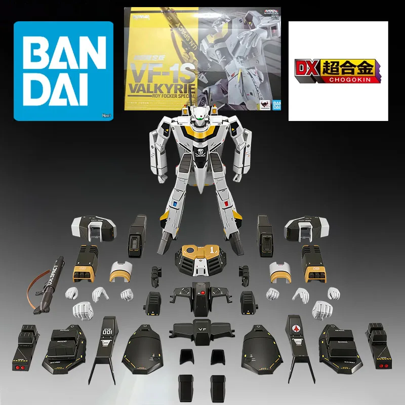 Bandai Original DX Chogokin Roy Fokker Custom Machine Anime Action Figures Toys for Christmas Gift Collectible Model Ornaments
Bandai Original DX Chogokin Roy Fokker Custom Machine Anime Action Figures Toys for Christmas Gift Collectible Model Ornaments