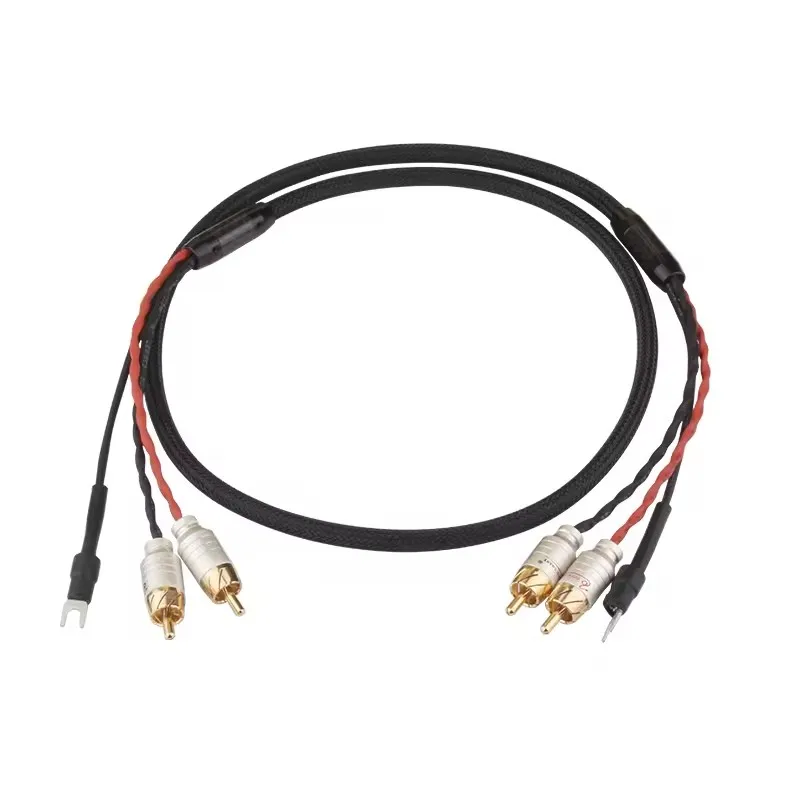HIFI OFC Pure Copper Silver Plated Wire 2RCA To 2 RCA Male To Male Signal Phono Tonearm Cables Wire Audio Cable HiFi
HIFI OFC Pure Copper Silver Plated Wire 2RCA To 2 RCA Male To Male Signal Phono Tonearm Cables Wire Audio Cable HiFi