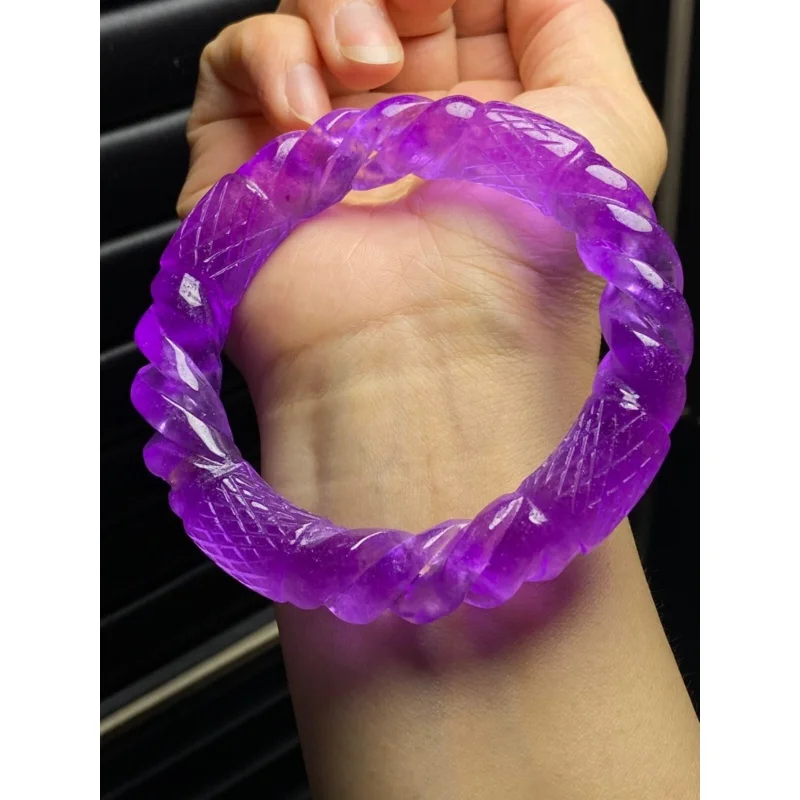 Certified Natural Perfect High Ice AAA purpleBurmese Jade jadeite Bracelets 58MM
Certified Natural Perfect High Ice AAA purpleBurmese Jade jadeite Bracelets 58MM