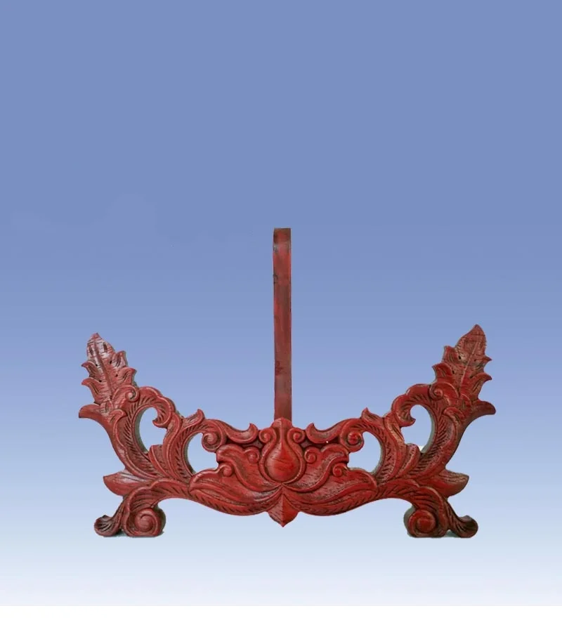 10" Peach Wood Carved Plate Easel Display Stand, Decorative Frame Holder for Plates Art and Collectibles
10" Peach Wood Carved Plate Easel Display Stand, Decorative Frame Holder for Plates Art and Collectibles