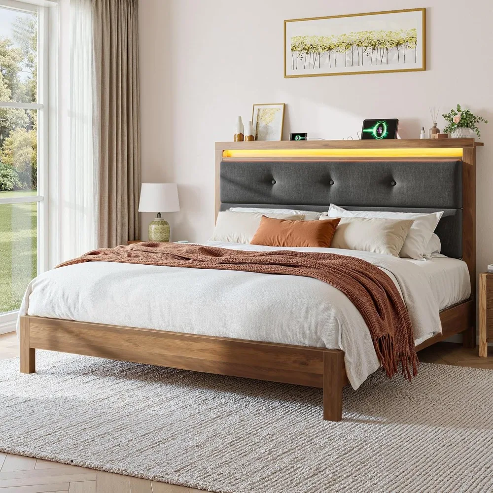 Деревянный каркас кровати размера «queen-size», мягкий каркас кровати размера «queen-size» со встроенной зарядной станцией и светодиодной подсветкой, коробчатая пружина не требуется
Деревянный каркас кровати размера «queen-size», мягкий каркас кровати размера «queen-size» со встроенной зарядной станцией и светодиодной подсветкой, коробчатая пружина не требуется