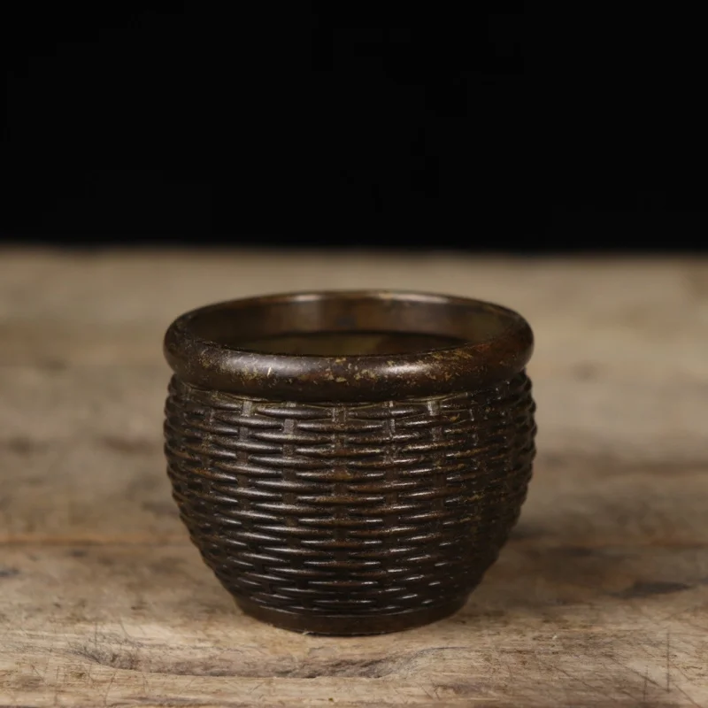 Pure Copper Bamboo Weaving Small Jar Mini Copper Jar Home Indoor Incense Burner Patina Moisturizing Home Tea Ceremony Craft Orna
Pure Copper Bamboo Weaving Small Jar Mini Copper Jar Home Indoor Incense Burner Patina Moisturizing Home Tea Ceremony Craft Orna