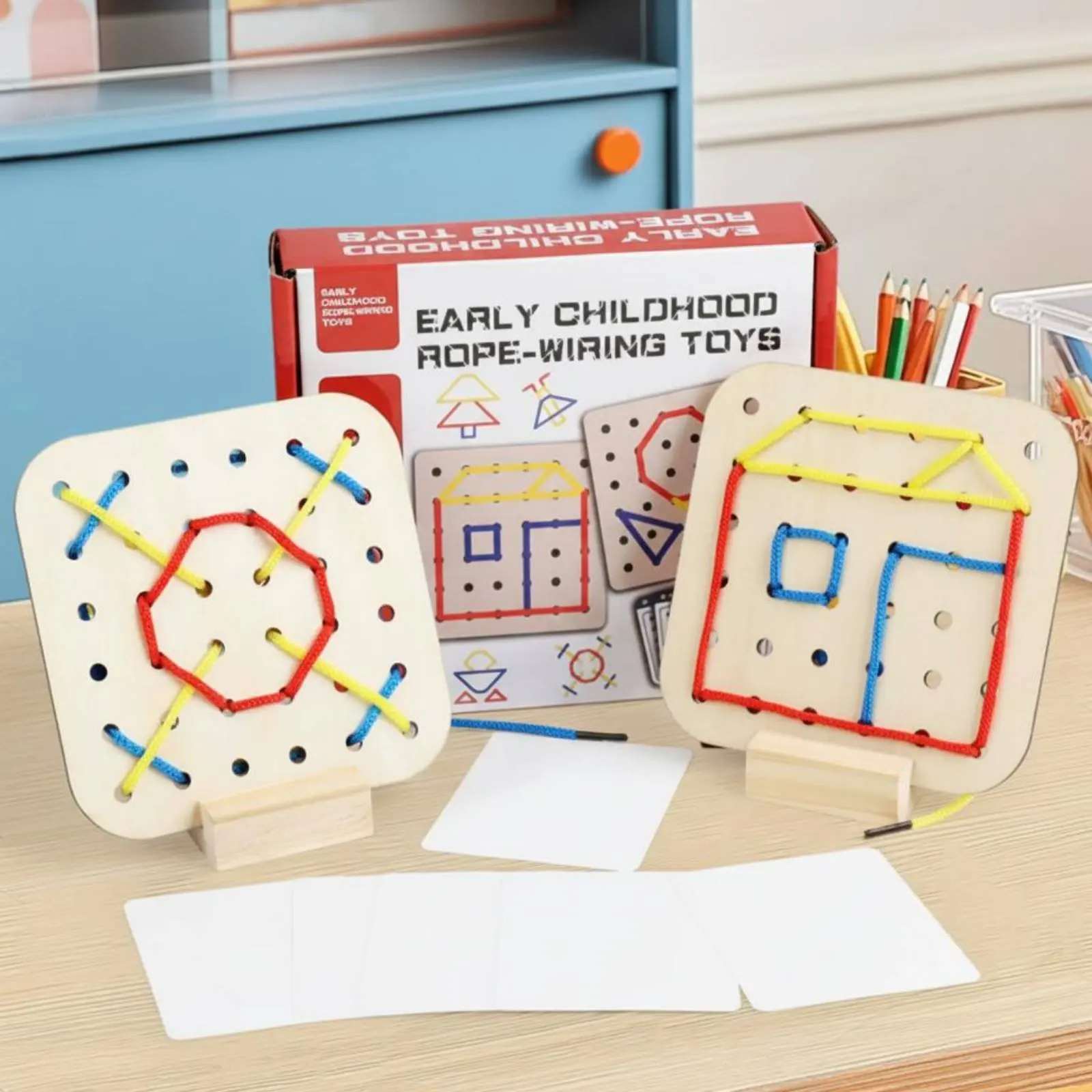 Threading Lacing Activity Toy Fine Movement Skills Lacing Board Toy Child-Centered Design Easy to Hold for Children, Classroom
Threading Lacing Activity Toy Fine Movement Skills Lacing Board Toy Child-Centered Design Easy to Hold for Children, Classroom