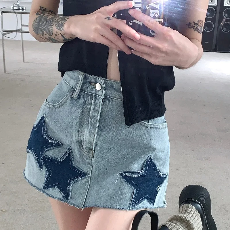 High Waist Fashion A-line Skirt Summer Young Style Straight Ladies Patchwork Zipper Women's Clothing Pocket 2024 New Mini Dress
High Waist Fashion A-line Skirt Summer Young Style Straight Ladies Patchwork Zipper Women's Clothing Pocket 2024 New Mini Dress