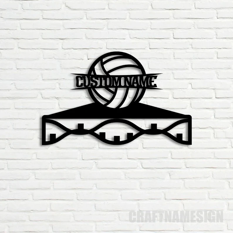 1pc Volleyball medal hook creative Customized Name Hooks Metal Art Metal Rack For Wall
1pc Volleyball medal hook creative Customized Name Hooks Metal Art Metal Rack For Wall