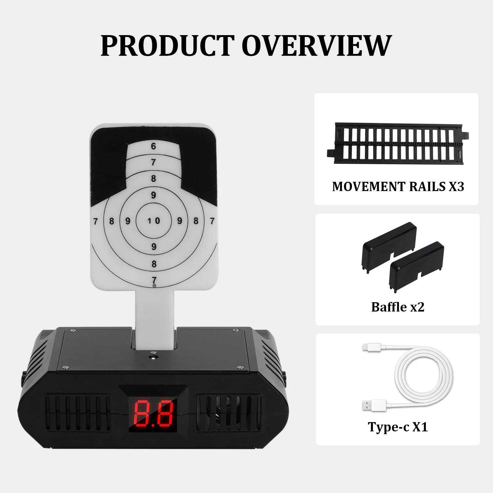 T1355 Sliding rail laser lifting target shooting practice and sound effect training toy equipment
T1355 Sliding rail laser lifting target shooting practice and sound effect training toy equipment