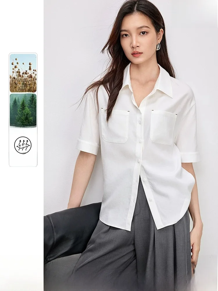 Casual Summer Shirt Double Pocket Design Linen Blend Loose Fit Short Sleeve Women's Fashion Pure Color Stand Collar Drop Shou...
Casual Summer Shirt Double Pocket Design Linen Blend Loose Fit Short Sleeve Women's Fashion Pure Color Stand Collar Drop Shou...