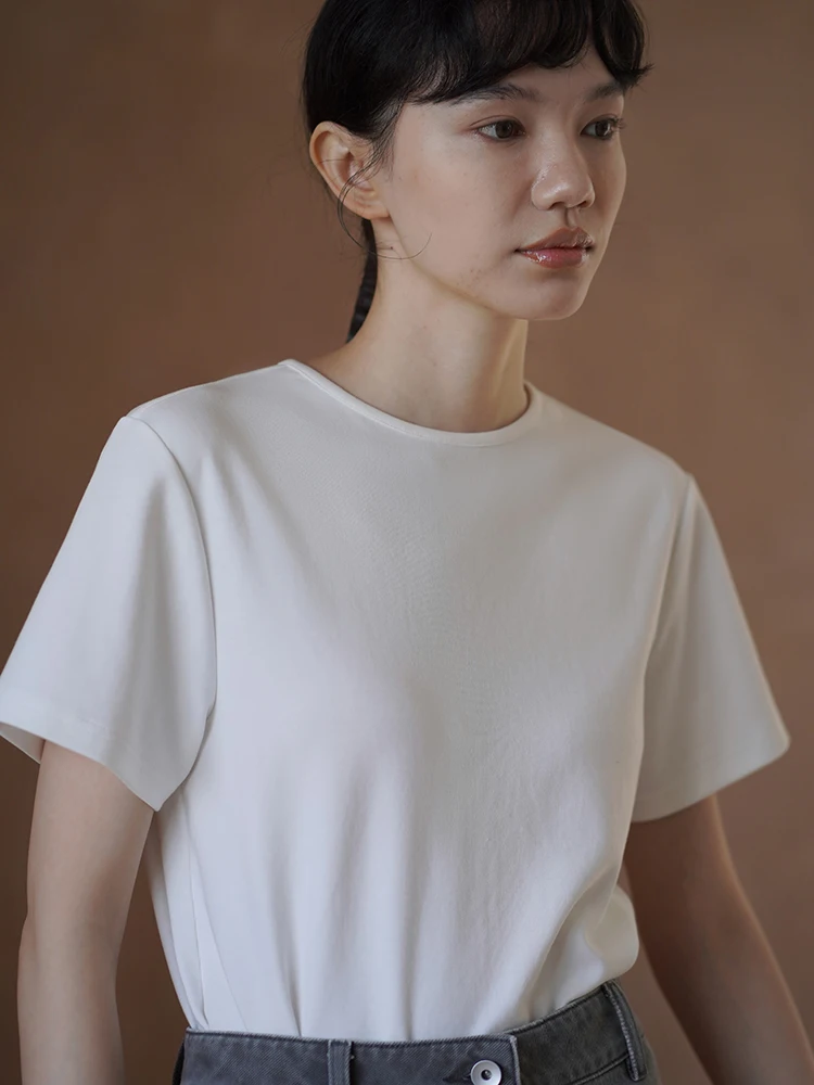 Hacikis Gold Ratio Soft Skin-friendly Elastic Basic round Ne T-irt ort Sve Women's Faion Commute Sle Knitted Cot...
Hacikis Gold Ratio Soft Skin-friendly Elastic Basic round Ne T-irt ort Sve Women's Faion Commute Sle Knitted Cot...