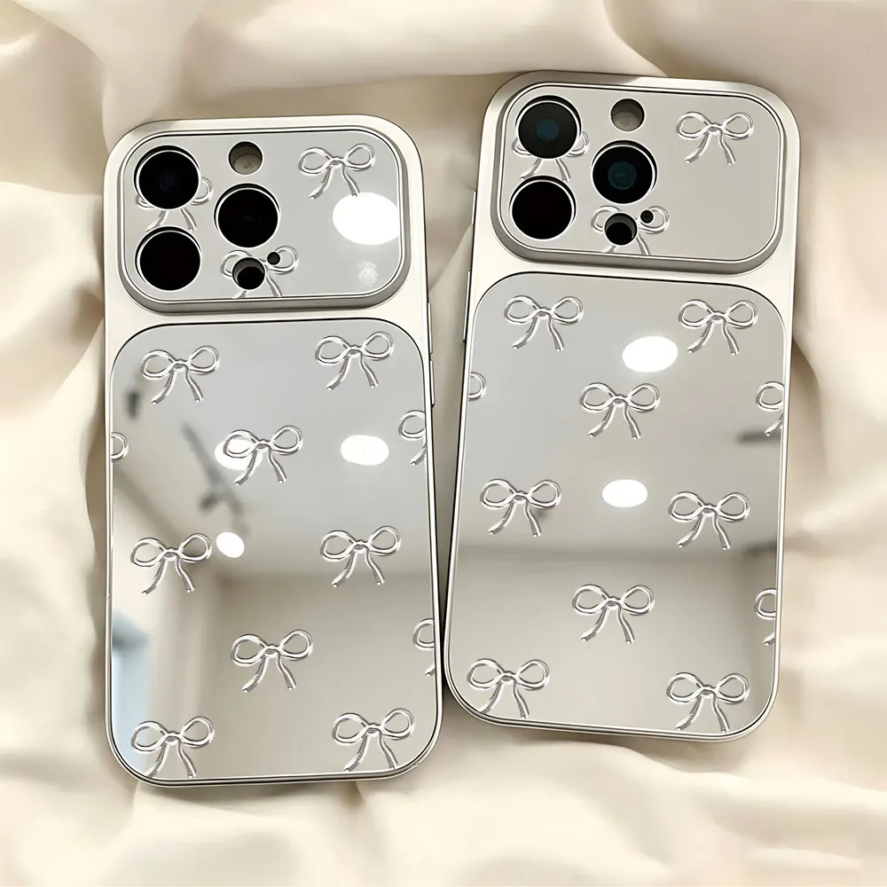Cute Bow Makeup Mirror Large Window Lens Protect Phone Case For iPhone 17 16 15 14 13 12 11 Pro Max Plus 17 Air Shockproof Cover
Cute Bow Makeup Mirror Large Window Lens Protect Phone Case For iPhone 17 16 15 14 13 12 11 Pro Max Plus 17 Air Shockproof Cover