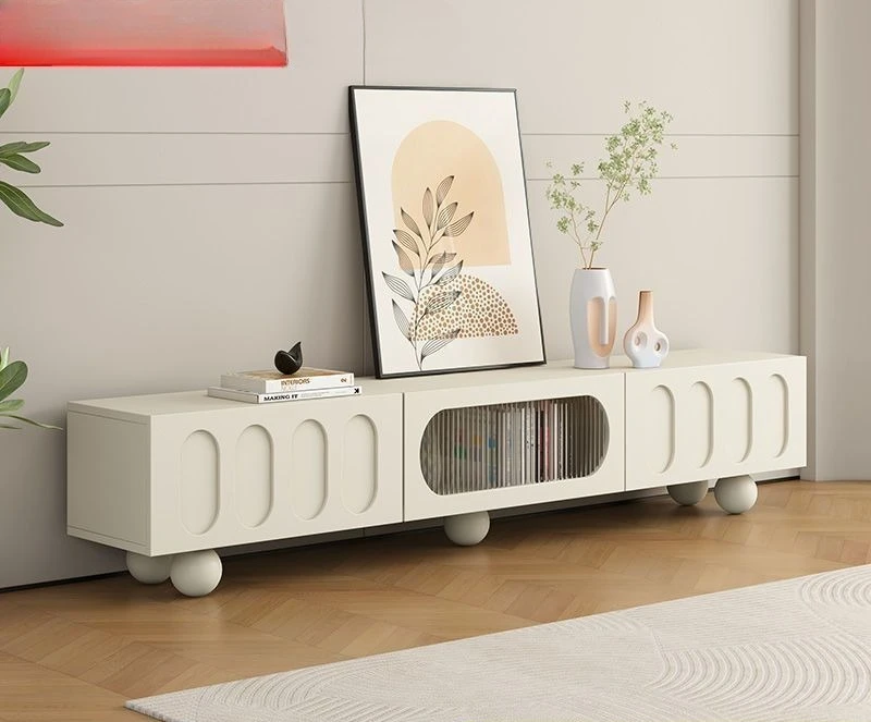 Round leg TV cabinet Simple cream style combination furniture TV Coffee table Storage Home living room set
Round leg TV cabinet Simple cream style combination furniture TV Coffee table Storage Home living room set