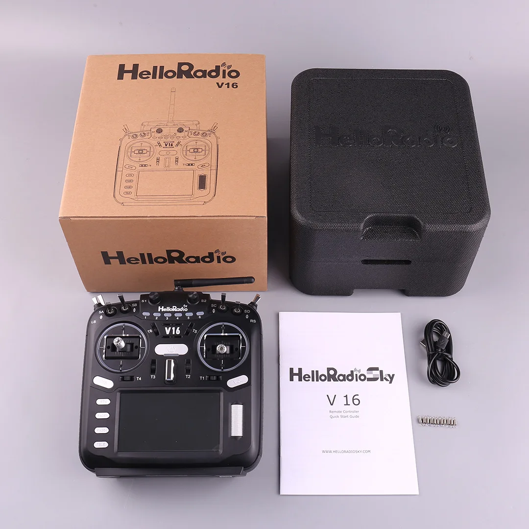 HelloRadio V16 MAX 6-канальный голосовой и контроль движения RC-передатчик с металлическим карданным подвесом с ЧПУ EdgeTX Multi-Protocol для FPV дронов
HelloRadio V16 MAX 6-канальный голосовой и контроль движения RC-передатчик с металлическим карданным подвесом с ЧПУ EdgeTX Multi-Protocol для FPV дронов