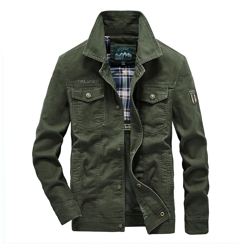 Spring and Autumn New Solid Color Jacket Men's Middle aged Casual Polo Top Men's Large Coat Multi Pocket Work Jacket
Spring and Autumn New Solid Color Jacket Men's Middle aged Casual Polo Top Men's Large Coat Multi Pocket Work Jacket