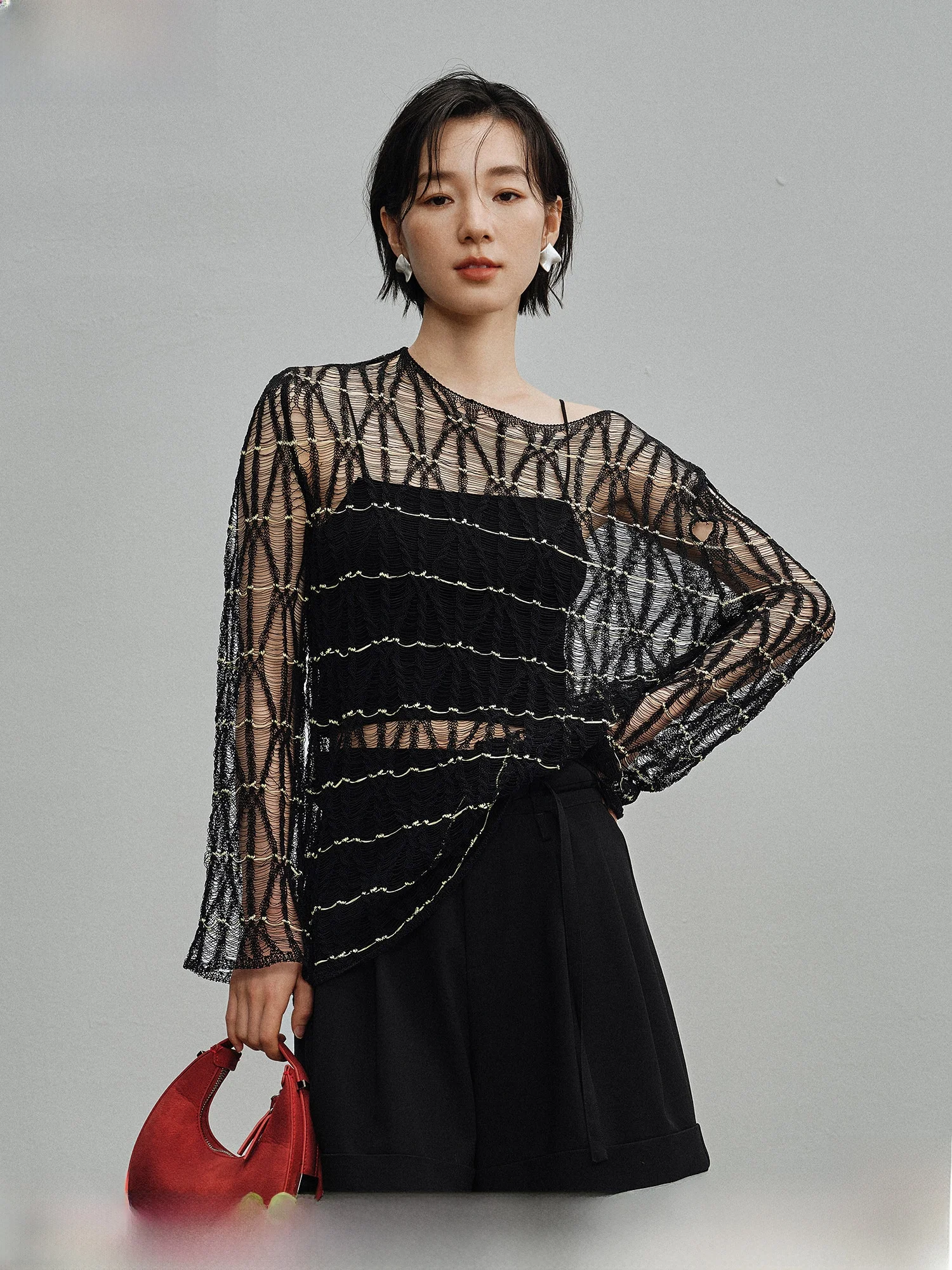 Women's Hollow out Knitted Two-Piece Set Slim Fit Rhombus Pattern Spring New Style Breathable Lightweight round Neck Casual Wear
Women's Hollow out Knitted Two-Piece Set Slim Fit Rhombus Pattern Spring New Style Breathable Lightweight round Neck Casual Wear