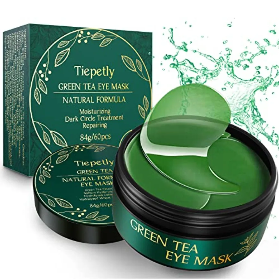 Under Eye Masks, Collagen Eye Mask, Green Tea Eye Patches for Puffy Eyes 60 pcs, Under Eye Patches for Dark Circles and Puffine
Under Eye Masks, Collagen Eye Mask, Green Tea Eye Patches for Puffy Eyes 60 pcs, Under Eye Patches for Dark Circles and Puffine