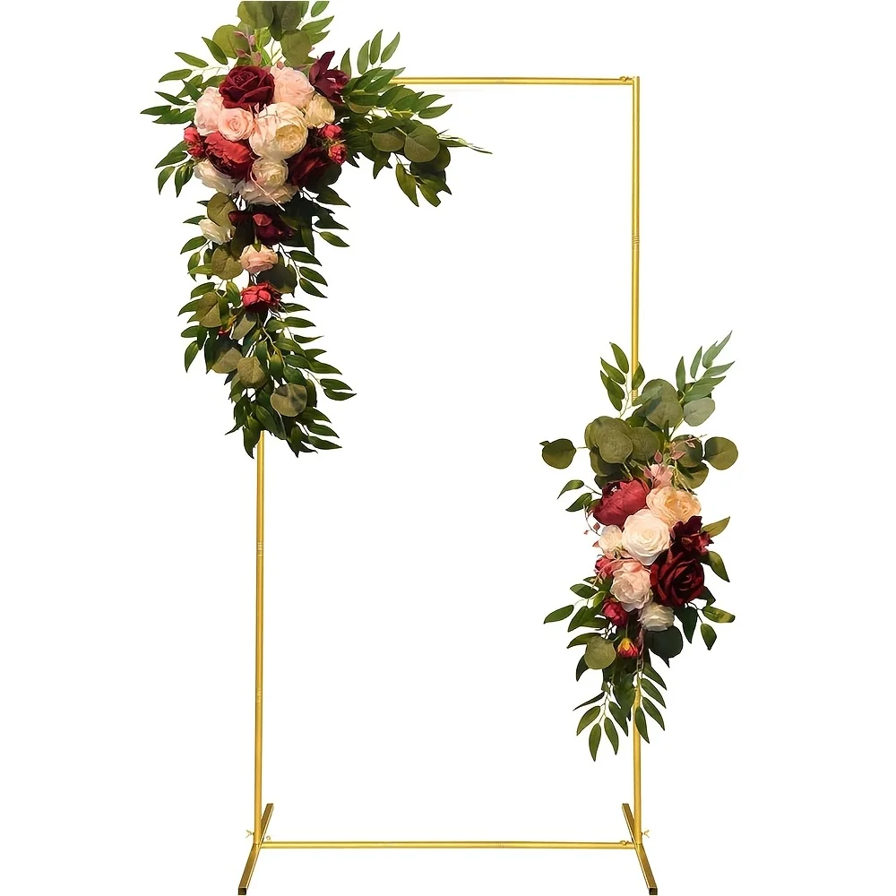 Metal Wedding Arch Backdrop Stand 6.6X3.3Ft Golden Square Balloon Arch Frame for Wedding, Birthday Party, Shower Ceremony Decora
Metal Wedding Arch Backdrop Stand 6.6X3.3Ft Golden Square Balloon Arch Frame for Wedding, Birthday Party, Shower Ceremony Decora