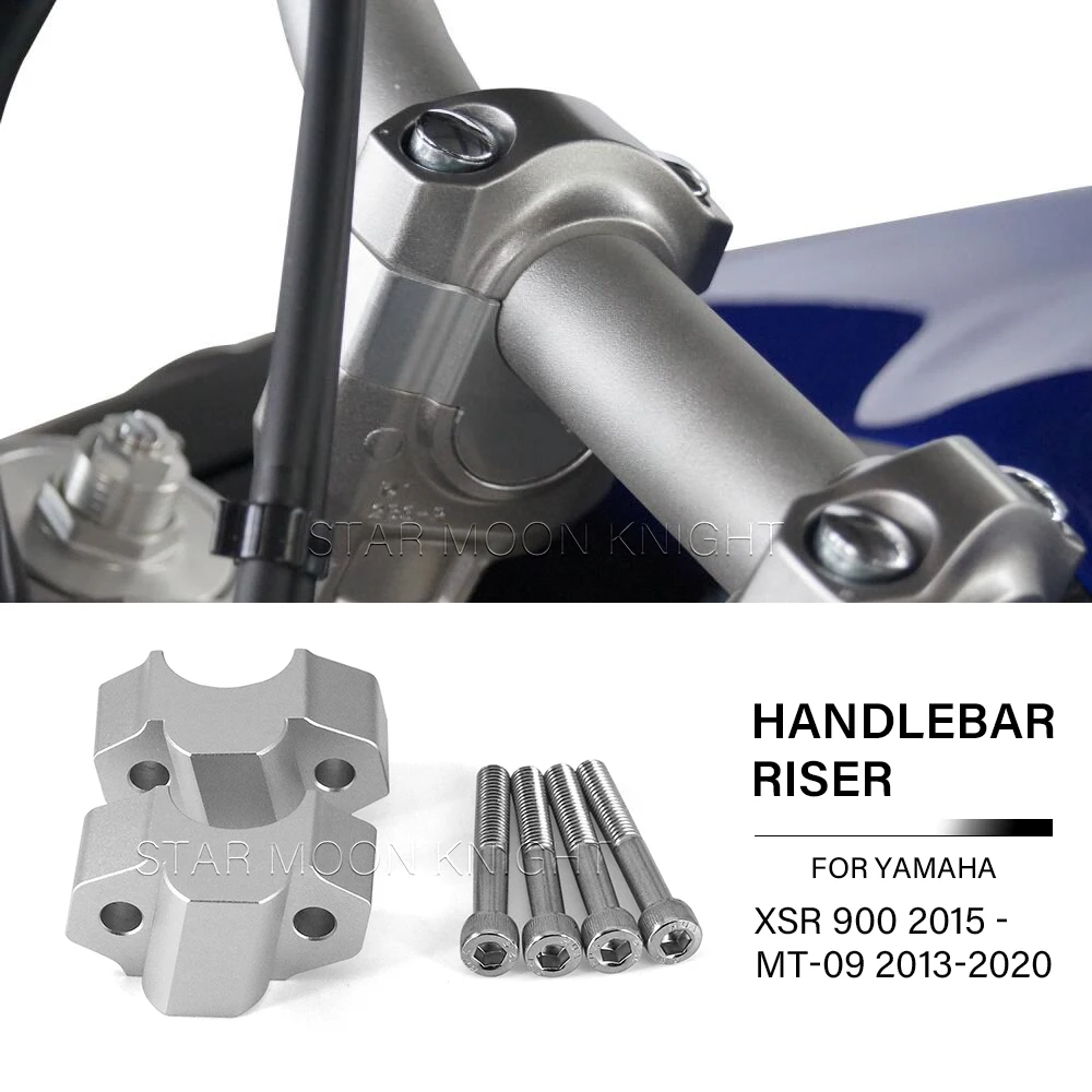 Handlebar Riser For Yamaha MT-09 MT09 2013-2020 XSR 900 XSR900 2015- Motorcycle Height 30mm Lift Handlebar Extension Adapter
Handlebar Riser For Yamaha MT-09 MT09 2013-2020 XSR 900 XSR900 2015- Motorcycle Height 30mm Lift Handlebar Extension Adapter