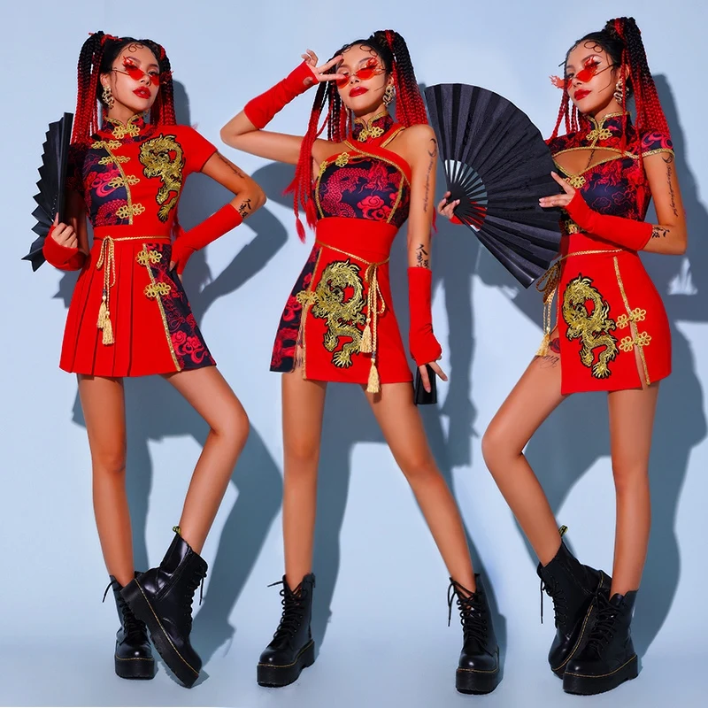 Костюм для танцев в стиле K-POP, пикантная одежда для джазовых танцев в китайском стиле, комплект для уличных танцев, одежда для выступлений и выступлений XH124
Костюм для танцев в стиле K-POP, пикантная одежда для джазовых танцев в китайском стиле, комплект для уличных танцев, одежда для выступлений и выступлений XH124