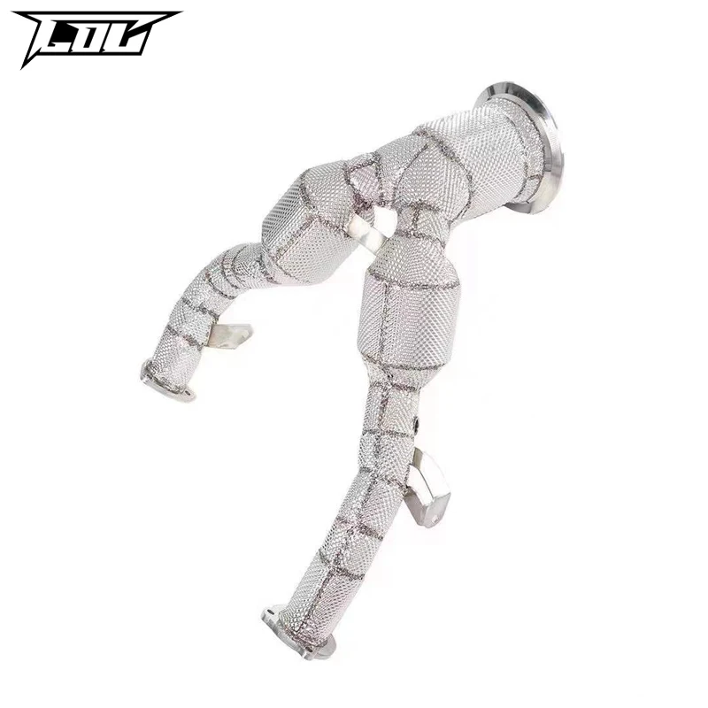 Exhaust Downpipe For AUDI A6/A7 C8 3.0T 2019-2022 Stainless Steel Exhaust Pipe High Flow Catted Downpipe 
Exhaust Downpipe For AUDI A6/A7 C8 3.0T 2019-2022 Stainless Steel Exhaust Pipe High Flow Catted Downpipe