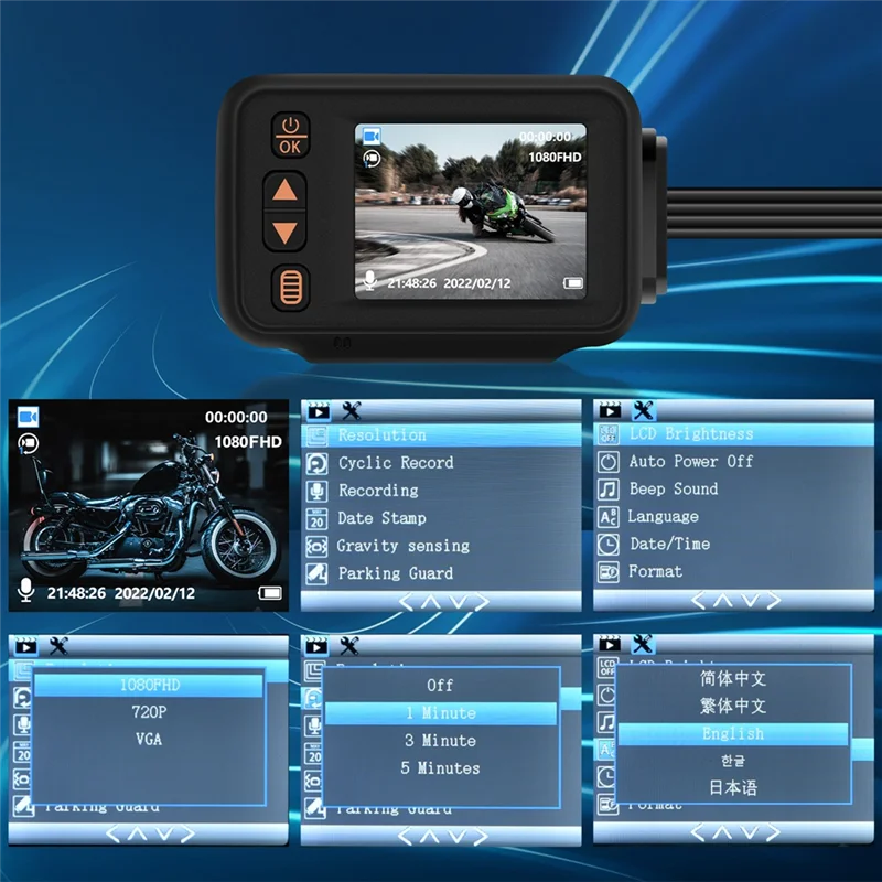 Motorcycles Dash Cam Front And Rear Motorcycles Driving Recorder Camera Waterpoorf Motorcycles Dash Cam-A02G
Motorcycles Dash Cam Front And Rear Motorcycles Driving Recorder Camera Waterpoorf Motorcycles Dash Cam-A02G