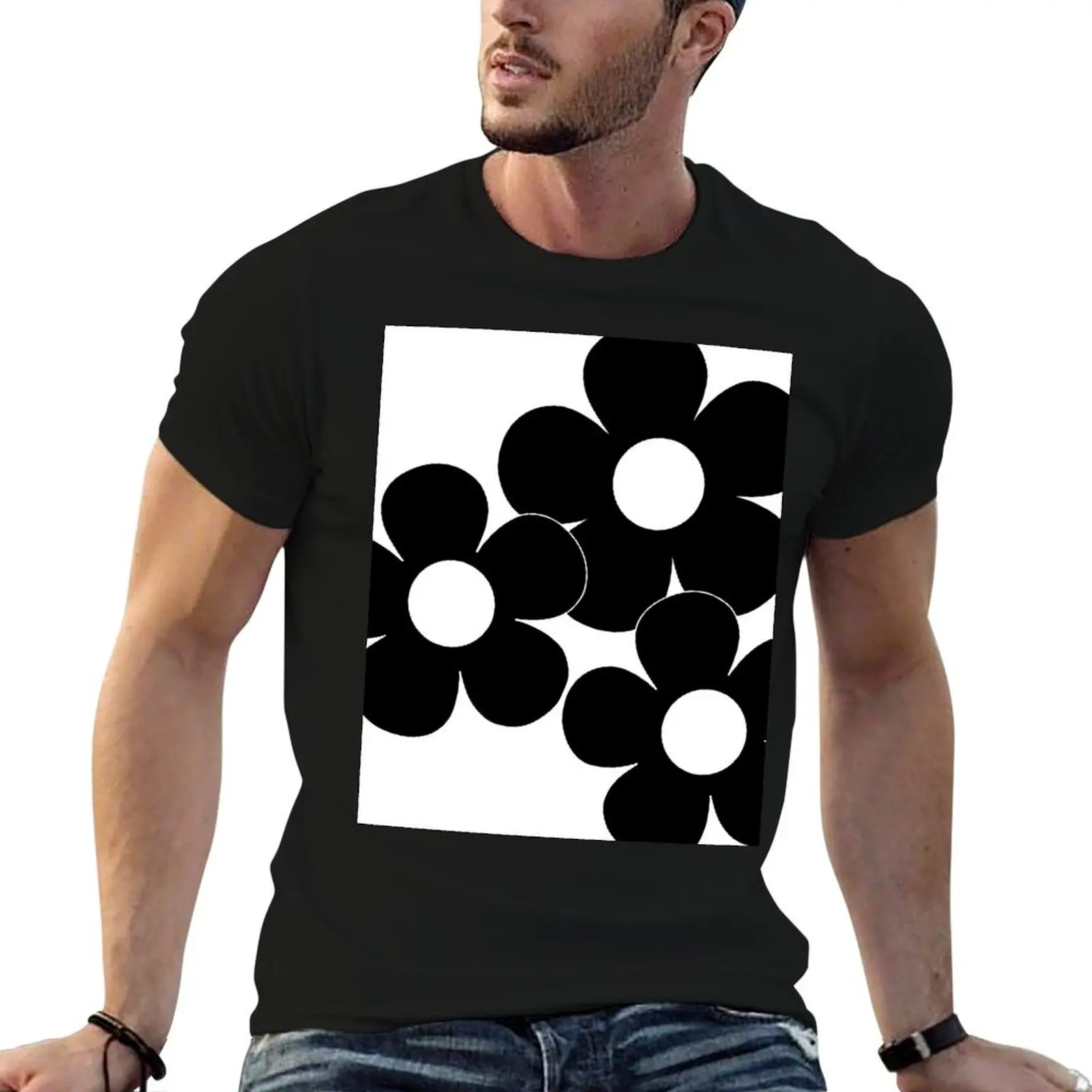 60's Flower Power Pop Flowers in Black and White T-Shirt cheap stuff blacks anime figures Louboutins Men's t shirts
60's Flower Power Pop Flowers in Black and White T-Shirt cheap stuff blacks anime figures Louboutins Men's t shirts