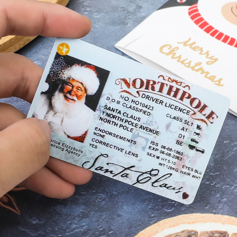 10Pcs Santa Claus Flying Driver's License Novelty Flight License Card Chrildren Kids Surprise Christmas Eve Gifts From Santa
10Pcs Santa Claus Flying Driver's License Novelty Flight License Card Chrildren Kids Surprise Christmas Eve Gifts From Santa