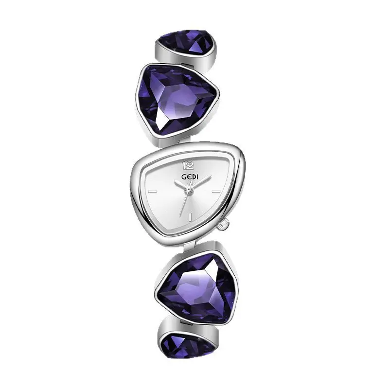 High-value fashion women's light luxury irregular diamond-encrusted watch crystal niche watch
High-value fashion women's light luxury irregular diamond-encrusted watch crystal niche watch