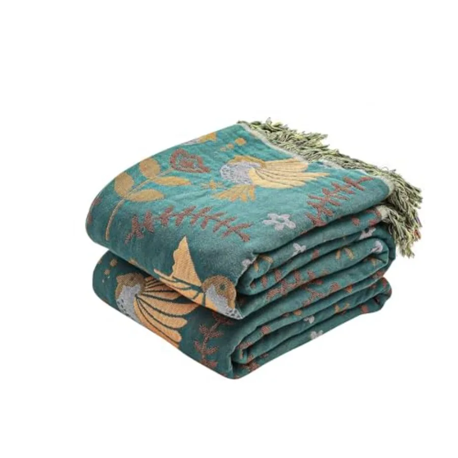 Boho Throw Blanket, 100% Cotton Ultra Soft Luxury Throw Rustic Quilt, 50"x60" Floral Prted Farmhouse Decor Bed Summer Blankets,
Boho Throw Blanket, 100% Cotton Ultra Soft Luxury Throw Rustic Quilt, 50"x60" Floral Prted Farmhouse Decor Bed Summer Blankets,
