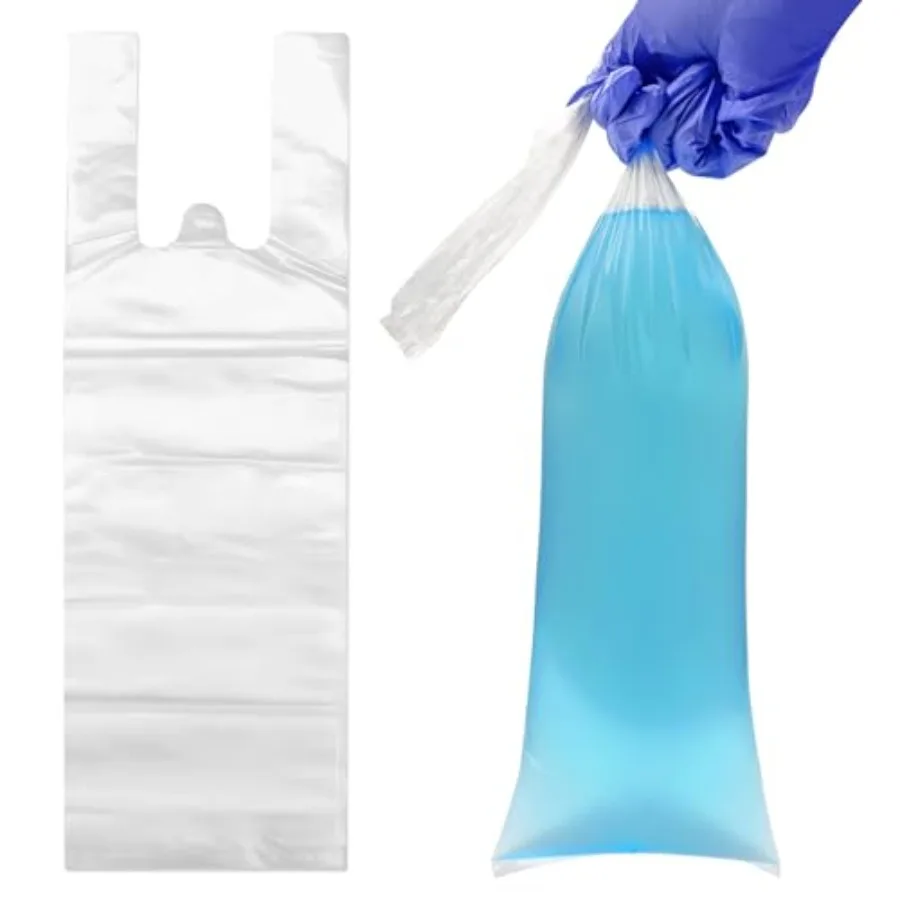 100 Pcs PE Disposable Bags, Multi-Purpose Cleaning Bags for Home, Travel and Camping, 7.6x23.7Inch/17x60cm, 1500ML Emergency Po
100 Pcs PE Disposable Bags, Multi-Purpose Cleaning Bags for Home, Travel and Camping, 7.6x23.7Inch/17x60cm, 1500ML Emergency Po