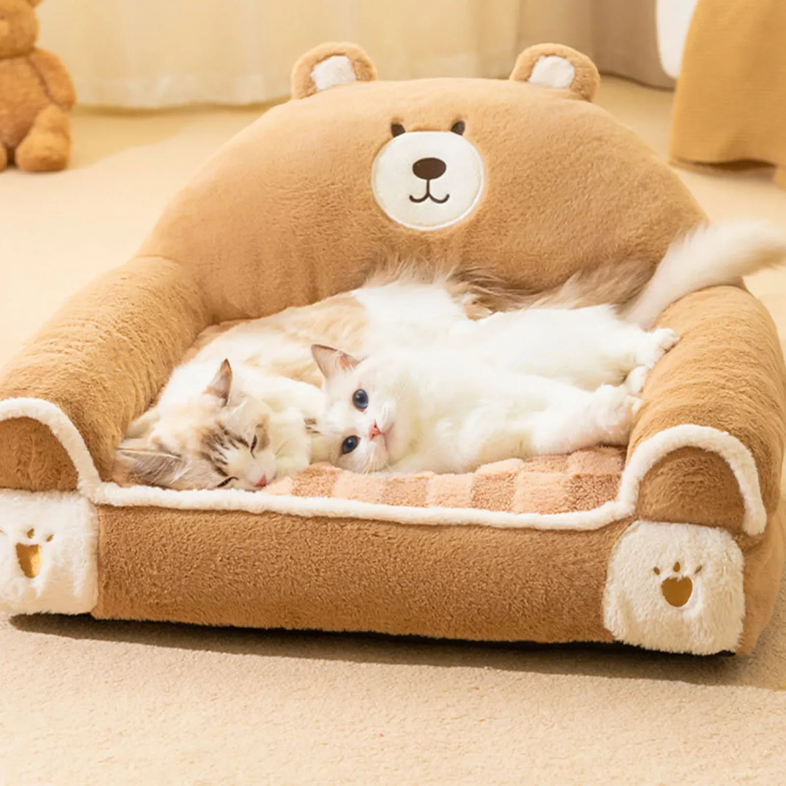 Brown Bear Pet Sofa Soft Warm Cat Couch Bed Multifunctional Dog Sofa Couch for Sleeping Relaxing Dog Bed Pet Sofa Dog Sofa Couch
Brown Bear Pet Sofa Soft Warm Cat Couch Bed Multifunctional Dog Sofa Couch for Sleeping Relaxing Dog Bed Pet Sofa Dog Sofa Couch