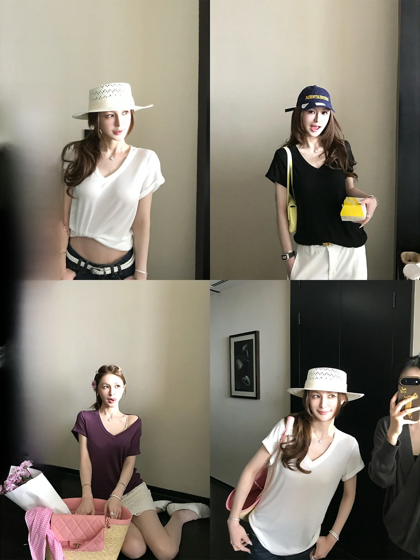 Skk Store Silk Cashmere Short Sleeve T-Shirt V-Neck Slim Fit Daily Wear Knitted Fiber Blend Summer Top for Young Women
Skk Store Silk Cashmere Short Sleeve T-Shirt V-Neck Slim Fit Daily Wear Knitted Fiber Blend Summer Top for Young Women