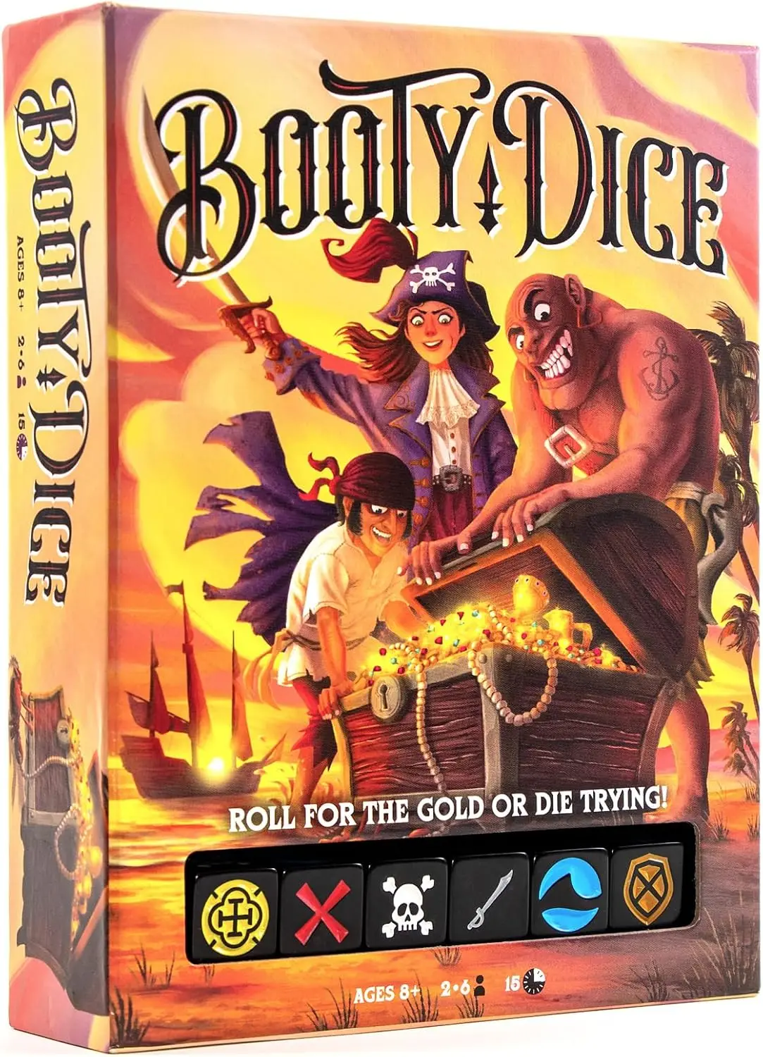 Pirate Dice Game: Steal Gold, Walk the Plank, Fun for Family Game Night, Ages 8+
Pirate Dice Game: Steal Gold, Walk the Plank, Fun for Family Game Night, Ages 8+