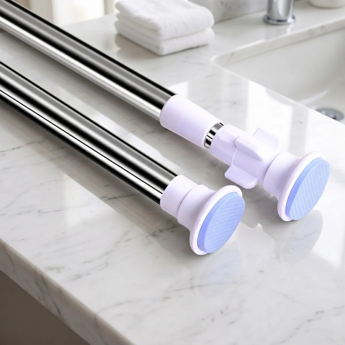 1pc, Adjustable-tension Shower Curtain Rail; A Sturdy and Durable Stainless Steel Telescopic Rail That Requires No Drilling,
1pc, Adjustable-tension Shower Curtain Rail; A Sturdy and Durable Stainless Steel Telescopic Rail That Requires No Drilling,