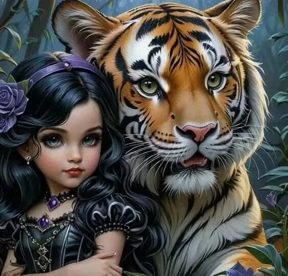 Sunature Diamond Painting Art Full Square Round Drills Girl Tiger Diamond Painting Kit
Sunature Diamond Painting Art Full Square Round Drills Girl Tiger Diamond Painting Kit