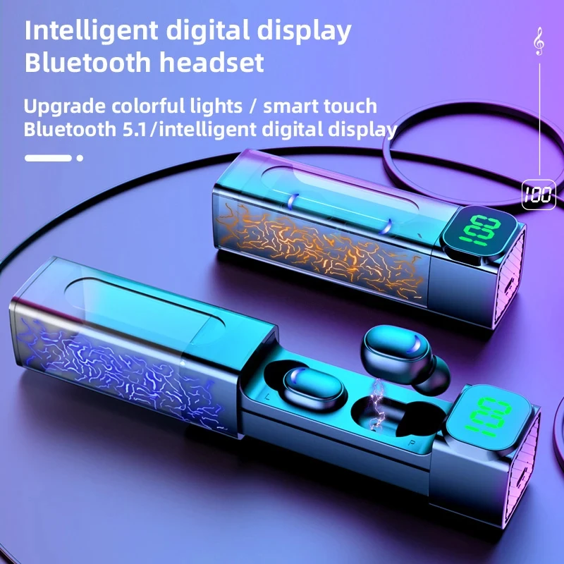 TWS E50 Bluetooth Earbuds Earphones Wireless LED Display HIFI Headphones Touch Control Sport Waterproof Microphone Music Headset
TWS E50 Bluetooth Earbuds Earphones Wireless LED Display HIFI Headphones Touch Control Sport Waterproof Microphone Music Headset