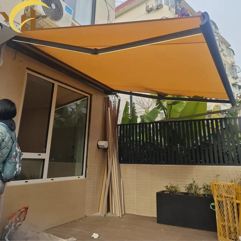 Heavy Duty Full Cassette Motorized Remote Control Aluminum Alloy Waterproof Retractable Awning 7m Projection for Villa
Heavy Duty Full Cassette Motorized Remote Control Aluminum Alloy Waterproof Retractable Awning 7m Projection for Villa