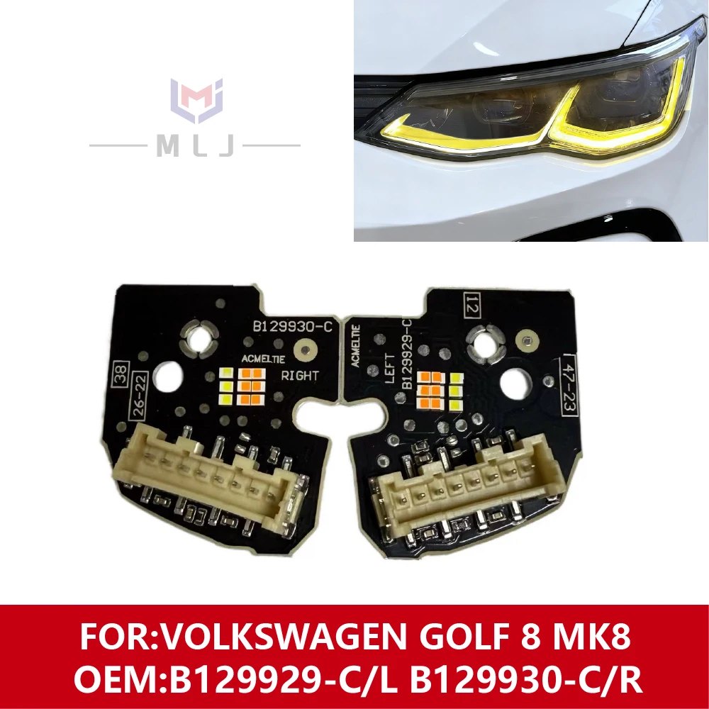 FOR:VOLKSWAGEN GOLF 8 MK8 LED Car Headlights DRL Chip Ballast Chip Circuit Board Light Yellow Light B129929-C/L B129930-C/R
FOR:VOLKSWAGEN GOLF 8 MK8 LED Car Headlights DRL Chip Ballast Chip Circuit Board Light Yellow Light B129929-C/L B129930-C/R