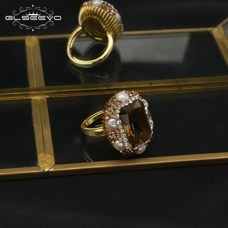 GLSEEVO Sudan Stone Tourmaline Women's Ring Color-preserving Personalized Luxury Ladies Inlaid Rhinestone Stone Jewelry Gift
GLSEEVO Sudan Stone Tourmaline Women's Ring Color-preserving Personalized Luxury Ladies Inlaid Rhinestone Stone Jewelry Gift