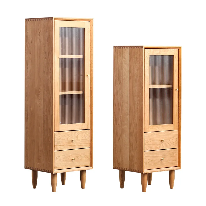 Nordic TV cabinet, high and low side cabinet, narrow living room, modern simple cherry wood solid wood locker
Nordic TV cabinet, high and low side cabinet, narrow living room, modern simple cherry wood solid wood locker