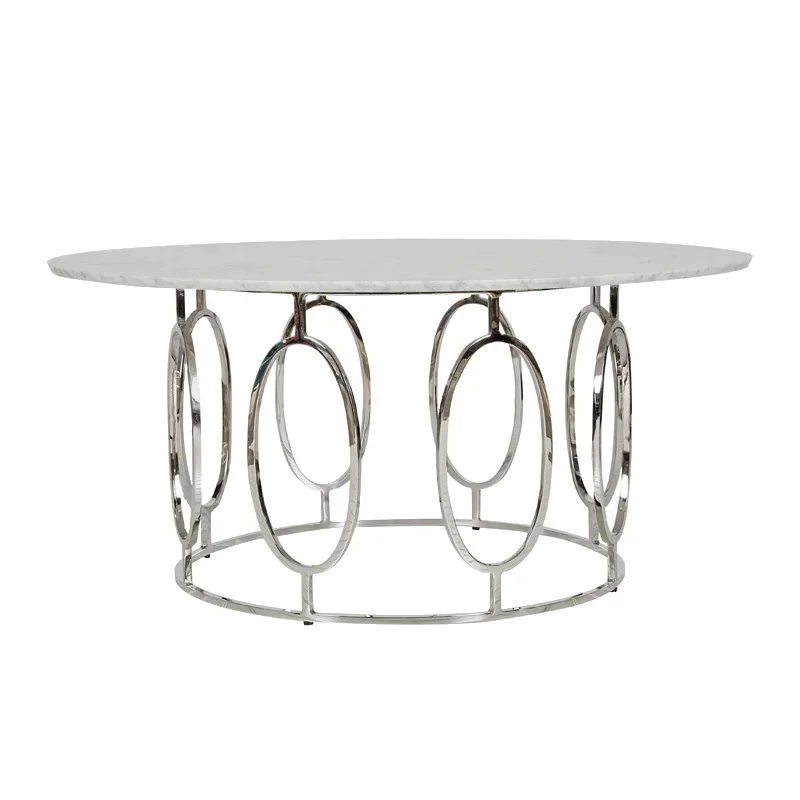 American modern light luxury stainless steel iron/art coffee table/villa/model room living room coffee table
American modern light luxury stainless steel iron/art coffee table/villa/model room living room coffee table