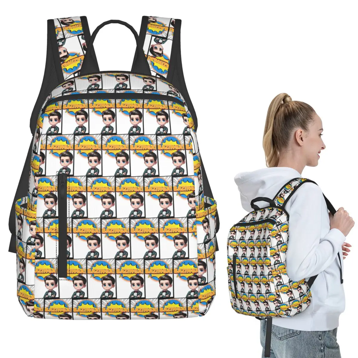 BAZINGA! Backpack Student BookBag Children School Bag Laptop Shoulder Bags Boys Girls
BAZINGA! Backpack Student BookBag Children School Bag Laptop Shoulder Bags Boys Girls